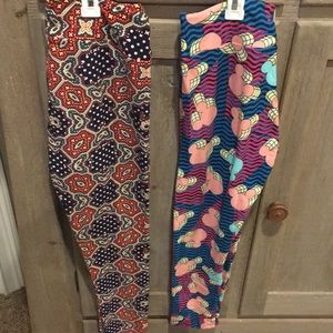 2 Brand new Lularoe Disney leggings !!